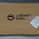 COOKER KING 12-Inch Stainless Steel Pan, Hybrid Nonstick Frying Pan, Skillet, 3-Ply Clad Cookware, Even Heat Distribution, Dishwasher & Oven Safe, with Stay-Cool Handle, Induction Compatible