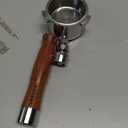 51mm Bottomless Portafilter 3 Ears Compatible with Delonghi Dedica EC680/EC685/EC885 and SMEG, EUPA Espresso Machines, Espresso Naked Bottomless Portafilter with Puck Screen and 18g Filter Basket-Wood