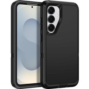 Defender Case Compatible with Samsung Galaxy S25 Case Black