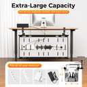 Cable Management Tray Under Desk, 38" No Drill Cable Organizer with Clamp/Screw Mount,Wire Cord Organizer for Table, Cable Tray for Office, Home