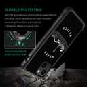 ZHEGAILIAN Compatible with iPhone 14 Plus Case, Never Better Skeleton Cases, Tempered Glass Back+Soft Silicone TPU Shock Protective Case for Apple