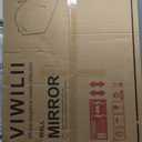 VIWILII 29"x39" Black Arched Wall Mirror, Decorative Mirror