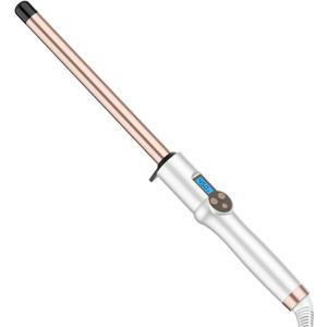HOSON 3/4 Inch Curling Wand for Long Hair,19mm Ceramic Wand Curling Iron Extra Long Barrel, Dual Voltage, 10 Temps