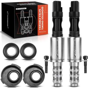 A-Premium 2-PC Engine Variable Valve Timing (VVT) Variable Camshaft Timing (VCT) Control Solenoid Compatible with Ford, Lincoln and Mercury Vehicles - 4.6L 5.4L 3V Engine - Replaces 8L3Z-6M280-B