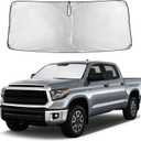Autovir Windshield Sun Shade Fit for 2007-2019 2020 2021 Toyota Tundra | Sunshade, Front Car Window Shades Sun Visor, Blocks UV Rays & Heat, Car Accessories