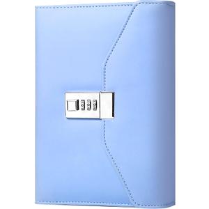 CAGIE Diary with Lock for Women, Full Wrap-around Privacy Journal Gifts for Girls, 120 GMS 224 Pages Thick Lined Notebook with Lock, 5.9 x 7.9 Inch