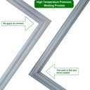 (GRAY) W10830162 Refrigerator Door Gasket (2 Pack),French Refrigerator Door Gasket Compatible with Whirlpool KitchenAid Fit Model WRF535SMBM00 Refrigerator Door Seal Part Replaces 12723206AP etc