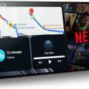 Volam 11'' Wireless Carplay Screen for Car Built-in Net-Flix YouTube Apps, Portable Touchscreen Car Stereo with Android Auto, Backup Camera, OTA Updates, Bluetooth, Voice Control, GPS Navigation,FM