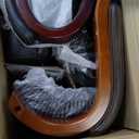 La-Z-Boy Bellamy Executive Office Chair with Memory Foam Cushions, Real Wood Arms and Swivel Base, Waterfall Seat Edge, Faux Bonded Leather