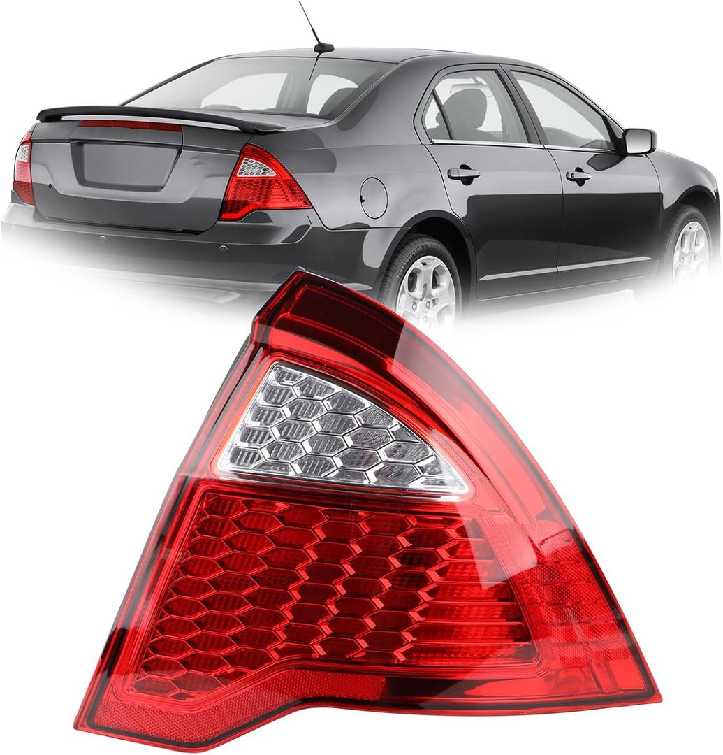 RH Halogen Type Tail Light Fit For 2010-2012 Ford Fusion Right Passenger Side Rear Tail Light Rear Lamp Replacement For 9E5Z13404A