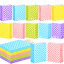 Yeaqee 100 Pieces Pastel Paper Bags with Handle Easter Gift Bags Bulk Polka Dot Candy Goodies for Easter Party Favor Supplies