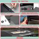 5857 Upgrade Glass Griddle Hinged Lid for Blackstone Omnivore 28 inch (2024 Model) Griddle Lid Hood,Clear View Grill Top Hard Cover for Blackstone 1517 2147 2206 2287 2269 Flat Top Grill Accessories