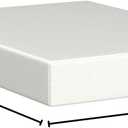 NapQueen 10 Inch Full Size Mattress, Bamboo Charcoal Memory Foam Mattress, Bed in a Box, White