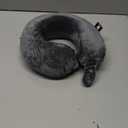 Makimoo Travel Neck Pillow, Top Memory Foam Pillow for Head Support, Ideal for Airplanes, Cars, and Home Recliners, Adjustable and Soft (Grey)