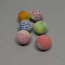 Retro Shaw Cat Toys Balls, Yarn Cat Ball with Bell Inside, Kitten Toys for Indoor Cats Kitty, Interactive Cat Nip Chew Toys for All Pet Breed 6 Pack (1.7 Inches)