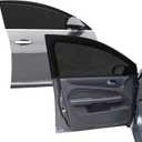 Car Front Window Screen up to 22"x42", Elastic Mesh Car Sun Shade fit for Medium and Large SUV