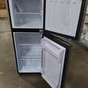 Zyerch 4.8 Cu. Ft. Fridge with Freezer, 2-Door Mini Fridge with Freezer, Adjustable Thermostat Small Refrigerator, Dorm Refrigerator for Apartment, Office, Kitchen, Silver