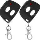 Kingdder 2 Pcs 8 Dip Switch Garage Door Remote Two Button Garage Remote Compatible with Linear Delta 3 (DT DTA DTD DTC DNT00002A) Opener 310mhz, Control 2 Different Doors Simultaneously