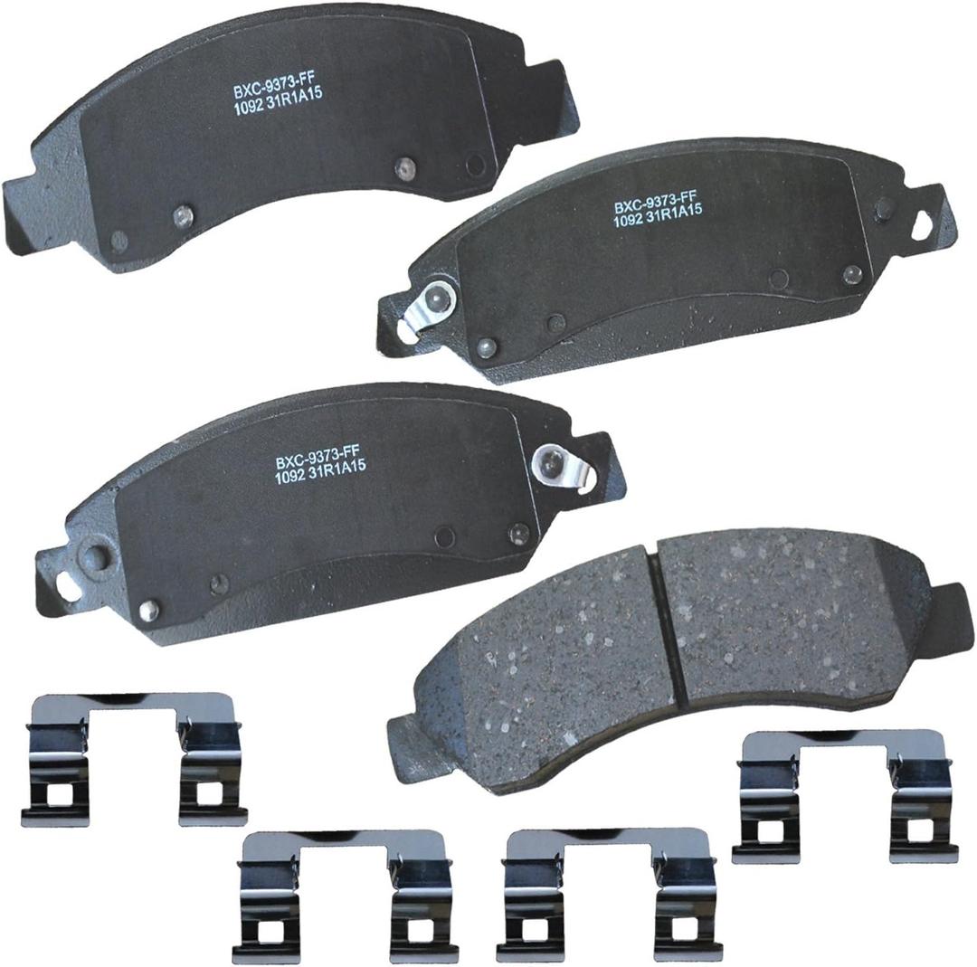 Bendix Premium SBC1092 Ceramic Front Brake Pads for Select Models Cadillac Escalade, Escalade ESV, EXT, Chevrolet Avalanche, Silverado 1500, 1500 Classic, Suburban Tahoe, GMC Sierra Yukon, Yukon XL