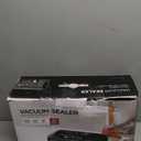 95KPa Vacuum Sealer Machine for food,Full Automatic with Double 12mm Heat Seal, 10in 1 Modes, Built in Cutter & Bag Storage, Includes 1 Roll and 10pcs Pre cut Bags (Gray)