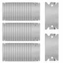 100PCS Nail Plates for Studs - Steel Safety Plates for Plumbing and Wiring Protection - 1.5 x 2.5 Inches Cable Protectors - Vital Anti-Nail Shielding for Construction Projects