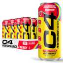 Cellucor C4 Performance Energy Drink | Cosmic Rainbow | Zero Sugar Carbonated Preworkout Energy | 200mg Caffeine with Beta Alanine | 16 Fl Oz (12 Pack), Packaging May Vary