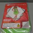 Morph Green Fairy Costume With Wings Women Halloween Costumes For Women Fairy Wings Green Dress Bell Womens Costume Adult (Small)