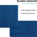 Hiasan Table Cloth Rectangle - Waterproof and Washable Fabric Tablecloth for Dining Room Kitchen and Outdoor Use, Royal Blue, 54 x 80 Inch