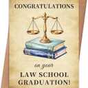 3 x Law School Graduation Card, 8×5.3 inches