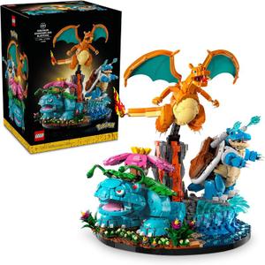 LEGO Pokmon Venusaur, Charizard and Blastoise - Building Set for Adults, Ages 18+ - Collectible Pokmon Figures - Gift Idea for Men & Women - 72153