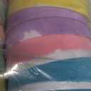 12 Pack 6" Colorful Flocked Easter Eggs Empty Large Fillable Easter Eggs Assorted Colors Plastic Fillable Eggshells Party Favors for Filling Treats Basket Stuffers Table Centerpieces Decor