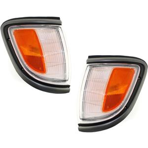 For 1995 1996 Toyota Tacoma Pair Park/Signal/Side Marker Lights Driver and Passenger Side 2WD; park/marker combo; black TO2520141 TO2521141 | 81620-04010 81610-04010