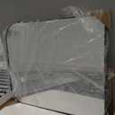 Delma Bathroom Vanity Mirror,36" x 30" Black Metal Framed Wall Mirror for Over Sink, Living Room, Bedroom,Entryway Decor