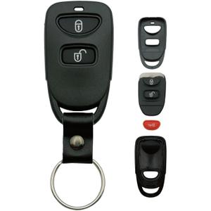 Replacement Key Fob Shell Case Fits for Hyundai Accent Elantra Sonata Tucson Kia Rio Sorento Soul Spectra Sportage Tucson Forte Optima Keyless Entry Remote Control 3 Button Pad Cover (3 Button 1 pcs)