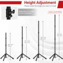 10x10 FT Backdrop Stand for Parties, Adjustable Photo Backdrop Stand Kit with Carrying Bag, Portable Background Stand Backdrop for Wedding, Photoshoot, and Photo Studio