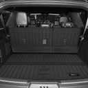 for Ford Expedition Max/Lincoln Navigator L 7 Seater 2018-2024 Floor Mats 3 Rows Trunk Cargo Liner and Backrest Mats All Weather TPE Protection Accessories (7 Seat Full Set-Only for MAX Or L)