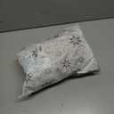 SLEEPBELLA Navy and White Duvet Cover Set, 100% Cotton Bedding, Chevron Geometric Pattern, with Button Closure (3pcs, Queen Size)