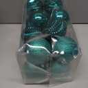 XmasExp 16ct Christmas Ball Ornaments Shatterproof Xmas Tree Hanging Balls Decorations Perfect for Holiday Wedding Christmas Decor (Malachite Green, 3.15")