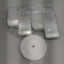 Mauproy 2x2x2 Inches Clear Favor Boxes, 100 Pack Small Plastic Gift Boxes with Ribbons for Macaroons Treats Candies Wedding Baby Shower Birthday Christmas Party Favors