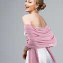 Geyoga Hijab Scarf for Women Soft Chiffon Rhinestone Long Scarf Shawl Fashion Muslim Hijab Head Wrap Scarves (Pink)