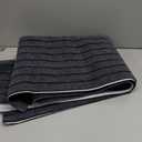 2x8 ft Outdoor Runner Rug, Non-Slip Indoor Outdoor Carpet Runner with TPR Backing, Waterproof Mat for Hallway, Kitchen, Patio, Garage, Deck, Entryway, Grey Wide Stripes