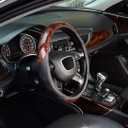 KAFEEK Wood Grain Steering Wheel Cover, Universal 15 inch, Microfiber Leather,Anti-Slip, Odorless