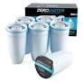 ZeroWater Official 5-Stage Water Filter for Replacement, NSF Certified to Reduce Lead, Other Heavy Metals and PFOA/PFOS, 6-Pack