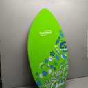 Own the Wave New Zealand Hang Loose Skimboard with Colored EVA Grip Pad and High Gloss Clear Coat Wooden Skim Boards for Kids and Adults | Choose from 2 Sizes and Traction Pad Color (35 Inch, Blue)
