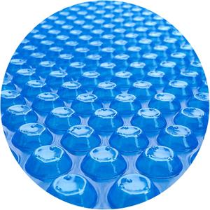 Solar Pool Cover 18 Foot Round, 10Mil Blue Bubble Pool Blanket for Inground & Above-Ground Pools | Solar Heating Cover | UV-Resistant & Energy Efficient