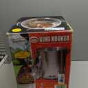 King Kooker 30PKA 30-Quart Aluminum Turkey Pot with Lid, Lifting Rack and Hook