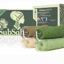 SubSahara Authentic African Net Sponge - 4 Pack Exfoliating Bath & Shower Loofah Sponge for Body & Face, Gentle Scrubber for All Skin Types, Travel, Durable (Brown,linen,olive Green,light Green)