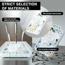 2-in-1Tempered Glass Cutting Board for Kitchen Standable Tempered Glass for Kitchen Counter + Food-Grade PP | Built-in Knife Sharpener & Anti-Spill Groove | Non-Slip, Easy to Clean 1712