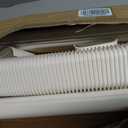 4" W x 15.5Ft L Mini Split AC Line Cover Kit Decorative PVC Tubing Pipe Cover Set for Center Air Conditioner & Heat Pumps Systems