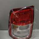 Chrome Bezel Halogen Tail Lights Compatible With 2019-2024 RAM 2500, Non-LED Models Direct Fit Rear Brake Lamp Chrome Bezel, 55112989AE CH2800221(Left Driver Side)